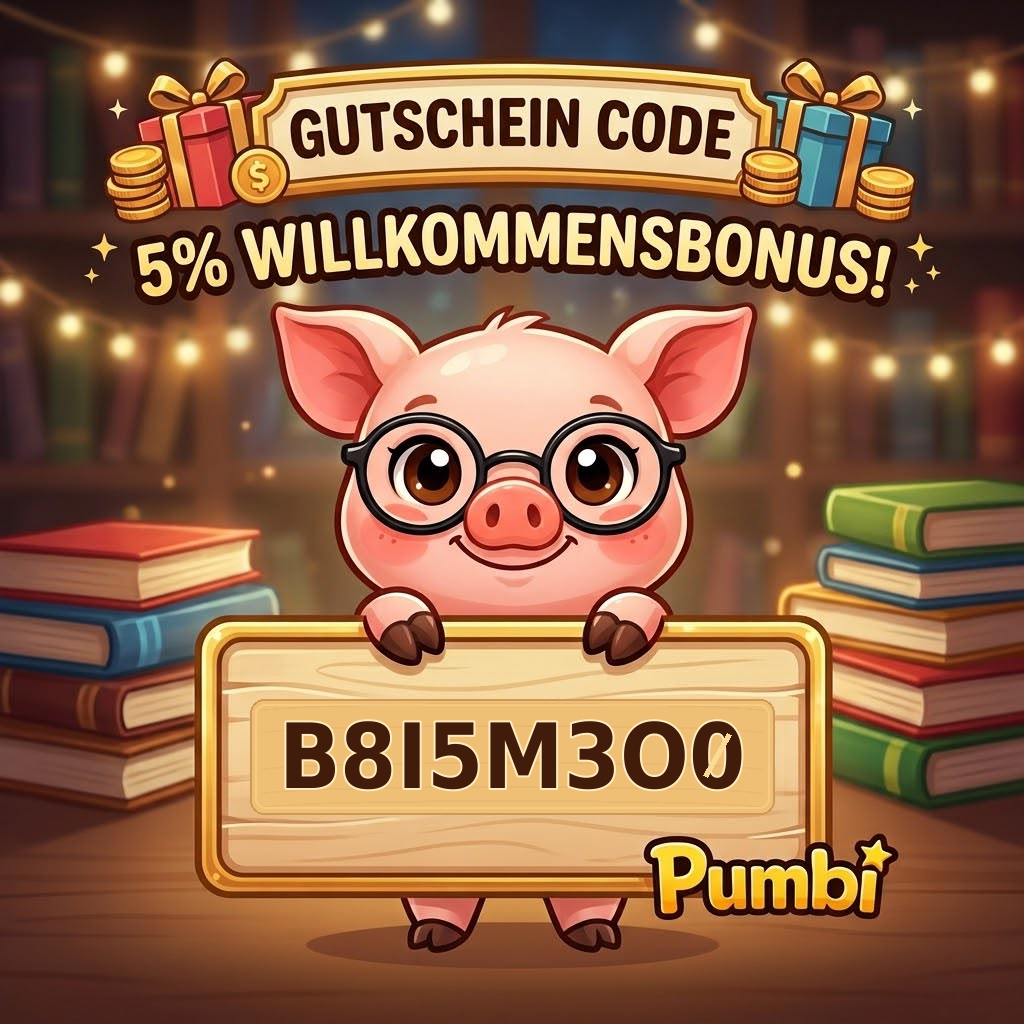 Pumbi – 5 Prozent Willkommensbonus. Gutscheincode B8I5M3O0