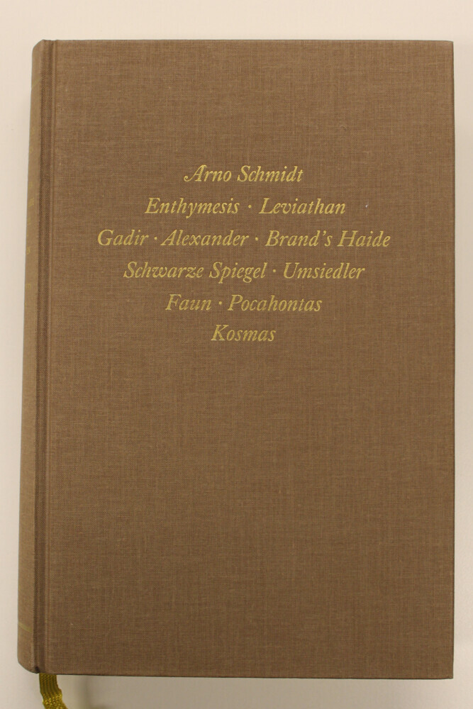 Werke, Bargfelder Ausgabe, Werkgr.1, # 1
