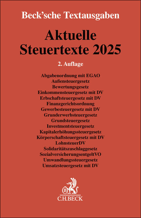 Aktuelle Steuertexte 2025