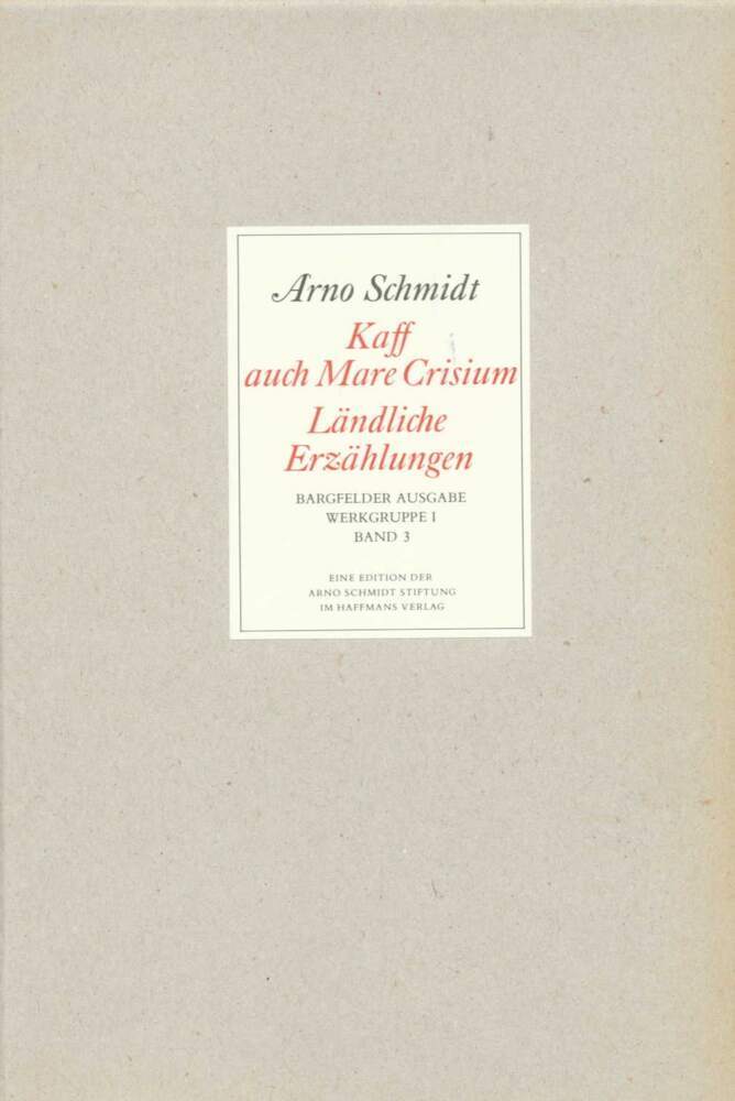 Werke, Bargfelder Ausgabe, Werkgr.1, # 3