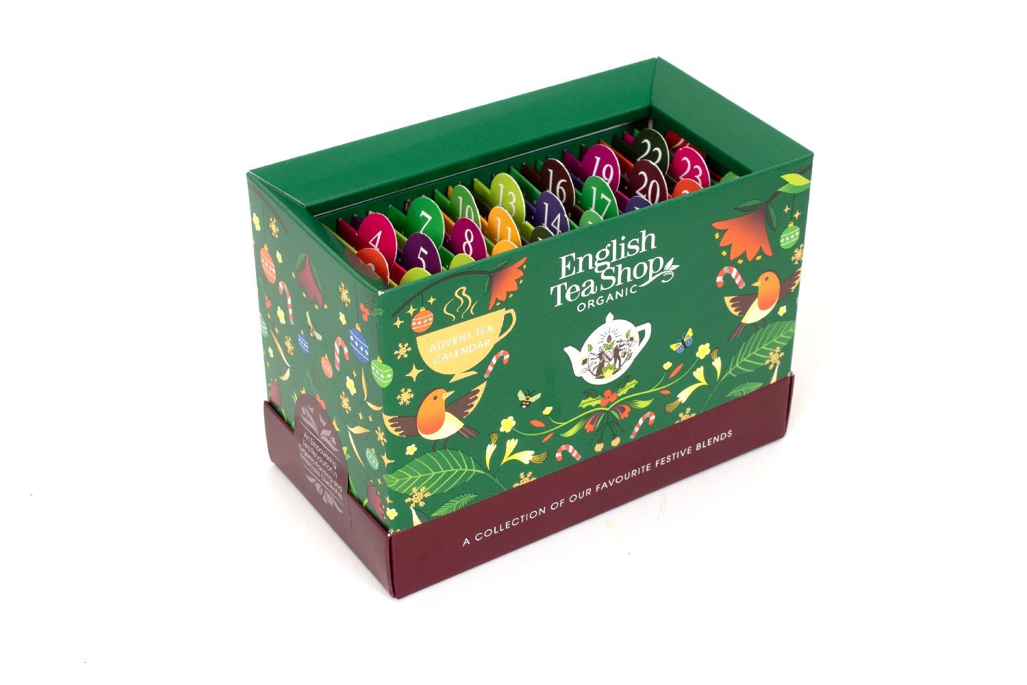 ETS - Tee Adventskalender "Christmas Countdown" grün, BIO, 25 Teebeutel