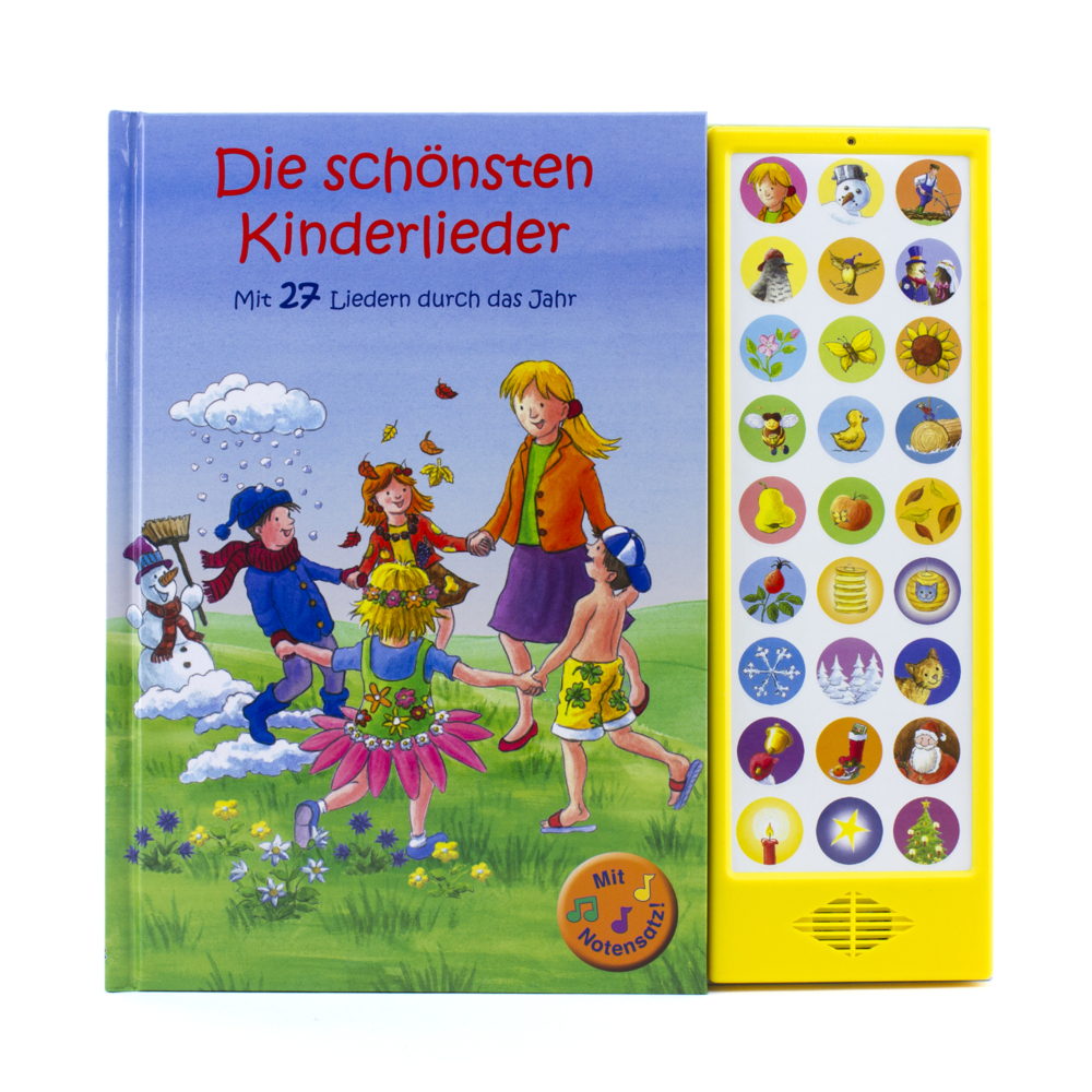27-Button-Soundbuch, Die Schönsten Kinderlieder, Mit 27 Liedern durch das Jahr