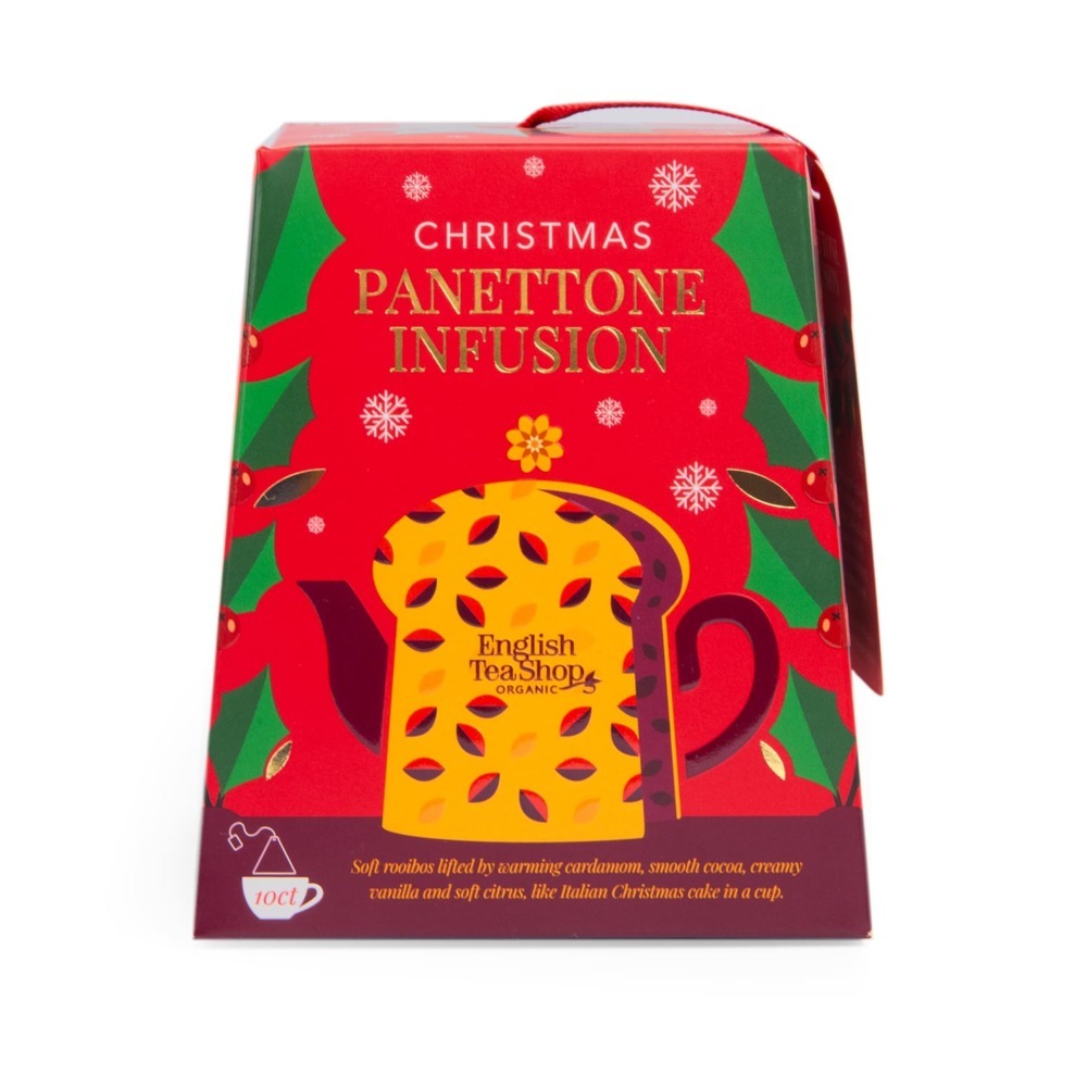 ETS - Tee Geschenkbox "Panettone" BIO, 10 Pyramidenbeutel