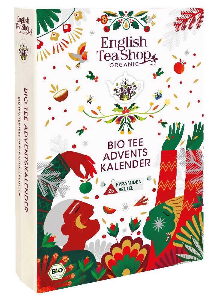ETS - Teebuch Adventskalender, BIO, 25 Pyramidenbeutel
